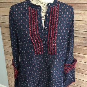 J Crew flowy boho top, brand new! Size 12T